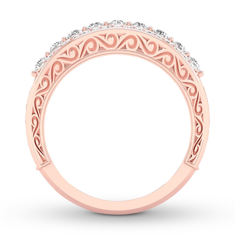 Diamond Anniversary Band 1/2 ct tw Round 14K Rose Gold