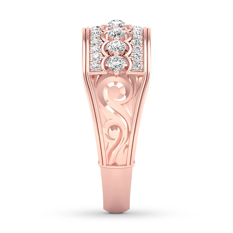 Diamond Anniversary Band 1/2 ct tw Round 14K Rose Gold