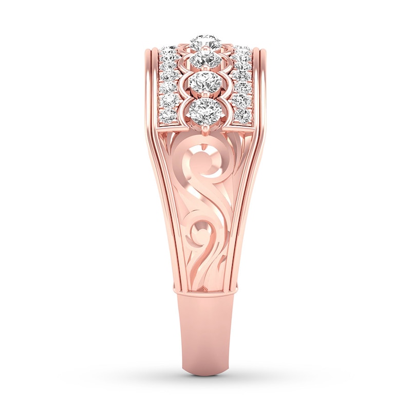 Diamond Anniversary Band 1/2 ct tw Round 14K Rose Gold