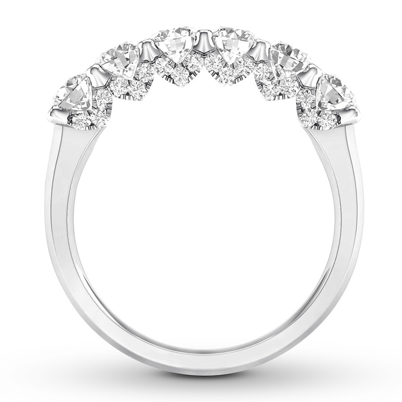 Main Image 2 of Diamond Anniversary Band 1 carat tw Round 14K White Gold