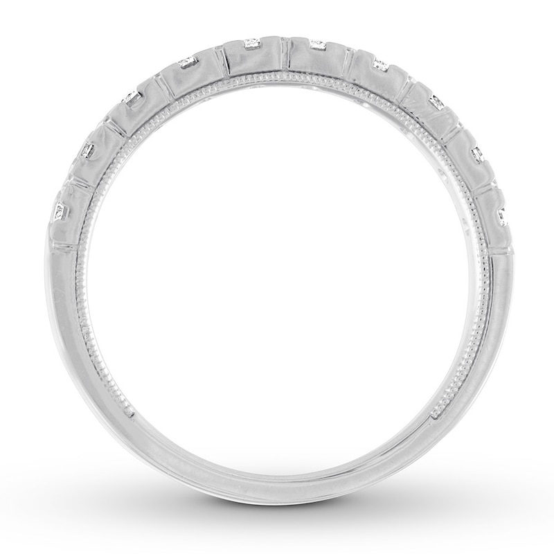 Main Image 2 of Diamond Anniversary Ring 1/3 ct tw Round 10K White Gold