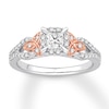 Thumbnail Image 0 of Diamond Promise Ring 1/2 ct tw Princess/Round 10K Two-Tone Gold
