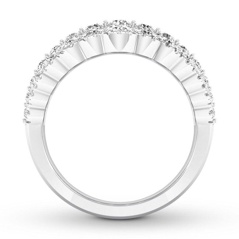 Main Image 2 of Diamond Anniversary Ring 2 carats tw Round 14K White Gold