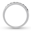 Thumbnail Image 2 of Black & White Diamond Anniversary Ring 1/4 ct tw 10K White Gold