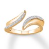 Thumbnail Image 0 of Diamond Deconstructed Ring 1/10 ct tw Round 10K Yellow Gold