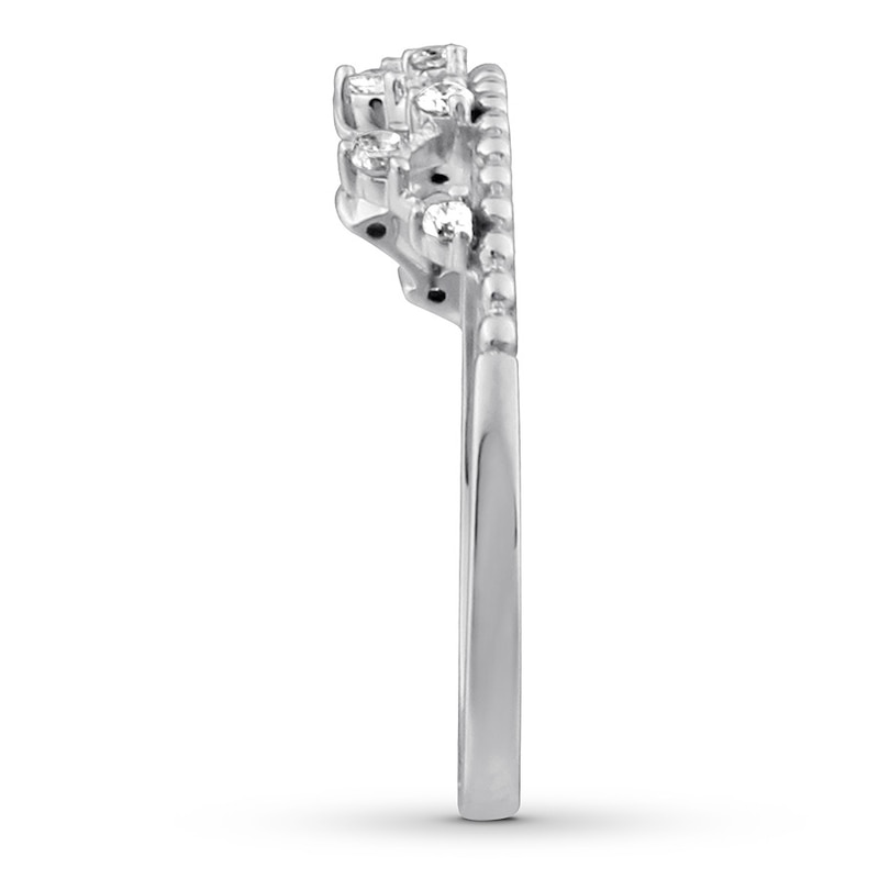 Diamond Tiara Ring 1/6 ct tw Round 10K White Gold