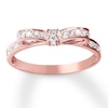 Thumbnail Image 0 of Diamond Bow Ring 1/4 carat tw Round 10K Rose Gold