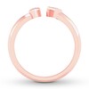 Thumbnail Image 1 of Diamond Deconstructed Ring 1/10 ct tw Bezel-set 14K Rose Gold