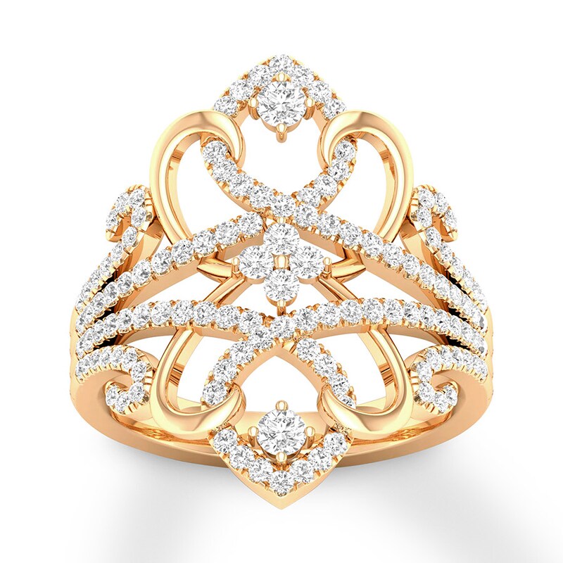 Diamond Ring 5/8 carat tw Round 14K Yellow Gold