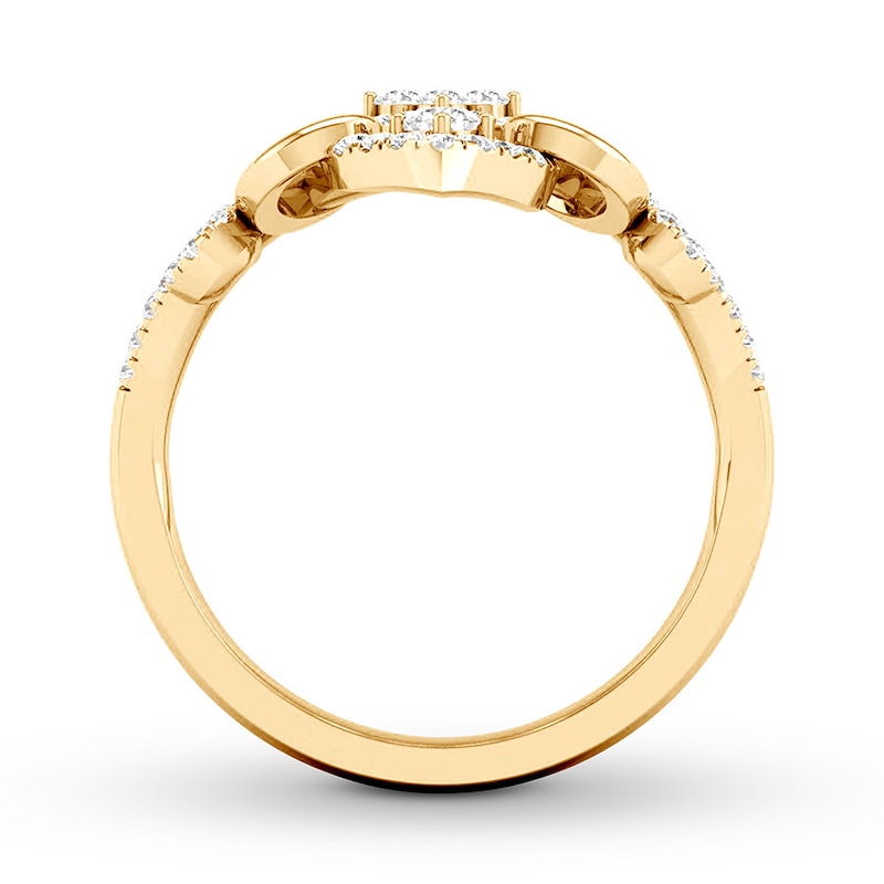 Diamond Ring 5/8 carat tw Round 14K Yellow Gold