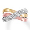 Thumbnail Image 0 of Diamond Ring 3/8 ct tw 14K Tri-Color Gold