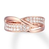 Thumbnail Image 3 of Diamond Ring 3/8 carat tw Round 10K Rose Gold