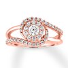 Thumbnail Image 0 of Diamond Ring 3/4 carat tw Round 14K Rose Gold