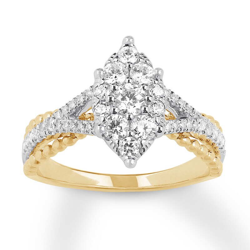 Diamond Ring 3/4 carat tw Round 14K Two-Tone Gold