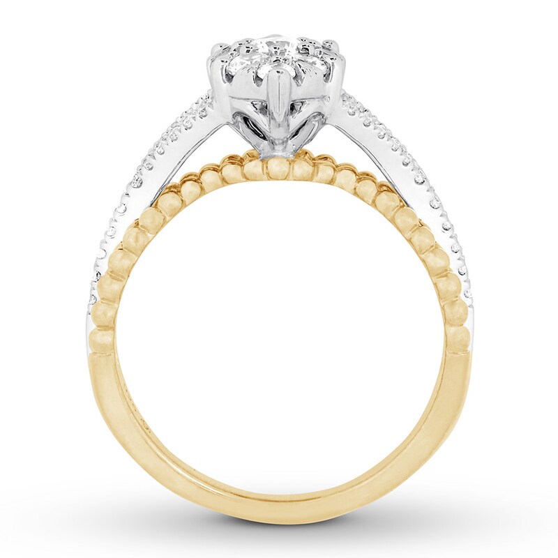 Diamond Ring 3/4 carat tw Round 14K Two-Tone Gold