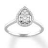Thumbnail Image 0 of Diamond Composite Ring 1/4 ct tw 10K White Gold