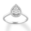 Thumbnail Image 1 of Diamond Composite Ring 1/4 ct tw 10K White Gold
