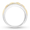 Thumbnail Image 1 of Diamond Anniversary Ring 5/8 ct tw Bezel-set 14K Two-Tone Gold