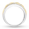 Thumbnail Image 1 of Diamond Anniversary Ring 5/8 ct tw Bezel-set 14K Two-Tone Gold