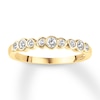 Thumbnail Image 0 of Diamond Anniversary Ring 1/4 ct tw Bezel-set 10K Yellow Gold