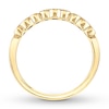 Diamond Anniversary Ring 1/4 ct tw Bezel-set 10K Yellow Gold