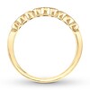 Thumbnail Image 1 of Diamond Anniversary Ring 1/4 ct tw Bezel-set 10K Yellow Gold