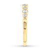Thumbnail Image 2 of Diamond Anniversary Ring 1/4 ct tw Bezel-set 10K Yellow Gold