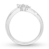 Thumbnail Image 1 of Diamond Contour Ring 1/4 carat tw Round-cut 14K White Gold