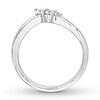 Thumbnail Image 2 of Diamond Contour Ring 1/4 carat tw Round-cut 14K White Gold