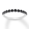 Thumbnail Image 0 of Black Diamond Anniversary Ring 1/5 ct tw 10K White Gold