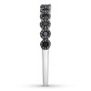 Thumbnail Image 3 of Black Diamond Anniversary Ring 1/5 ct tw 10K White Gold