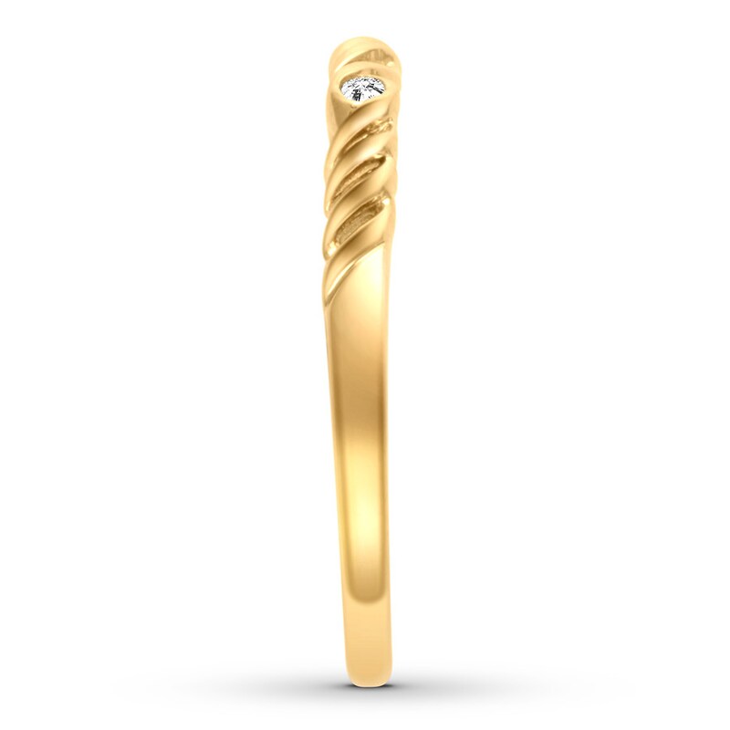 Diamond Anniversary Ring 1/20 ct tw Round 10K Yellow Gold