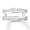Diamond Enhancer Ring 1/3 carat tw Round-cut 14K White Gold