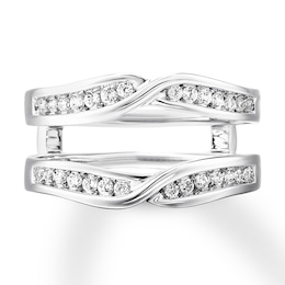 Diamond Enhancer Ring 1/3 carat tw Round-cut 14K White Gold