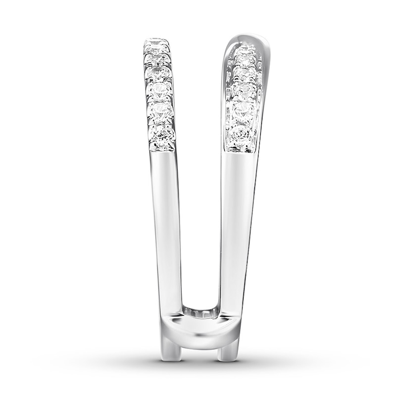 Diamond Enhancer Ring 1/3 carat tw Round-cut 14K White Gold
