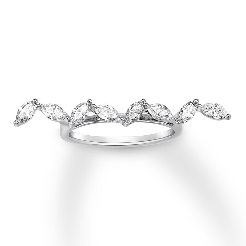 House of Virtruve Diamond Ring 3/4 ct tw Marquise 14K White Gold