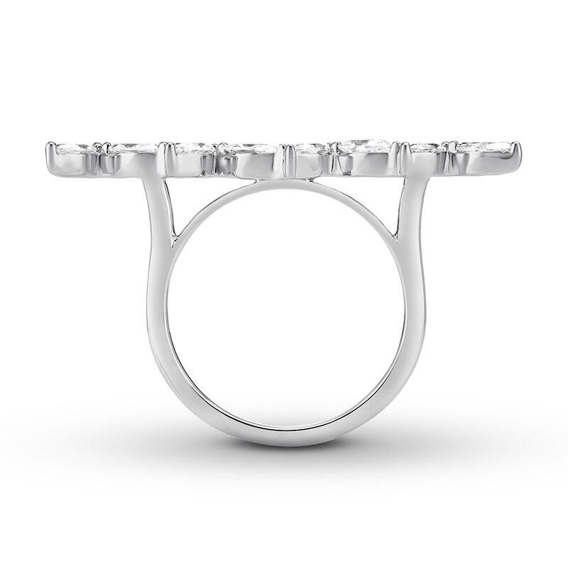 House of Virtruve Diamond Ring 3/4 ct tw Marquise 14K White Gold