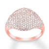 Thumbnail Image 0 of House of Virtruve Diamond Dome Ring 1 ct tw Round 14K Rose Gold