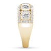 Thumbnail Image 2 of Diamond Anniversary Ring 1-1/2 ct tw Emerald-cut/Round 14K Gold