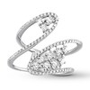 Thumbnail Image 3 of House of Virtruve Deconstructed Diamond Ring 1/2 ct tw Round 14K White Gold