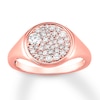 Thumbnail Image 0 of House of Virtruve Signet Ring 1/2 ct tw Diamonds 14K Rose Gold