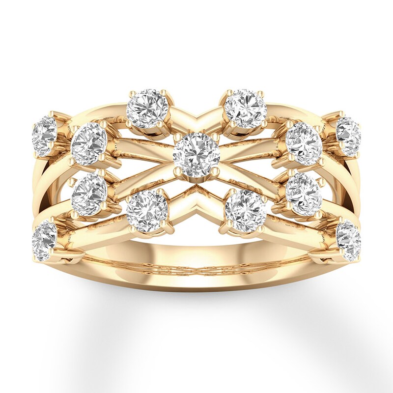 Diamond Ring 1 carat tw Round 14K Yellow Gold