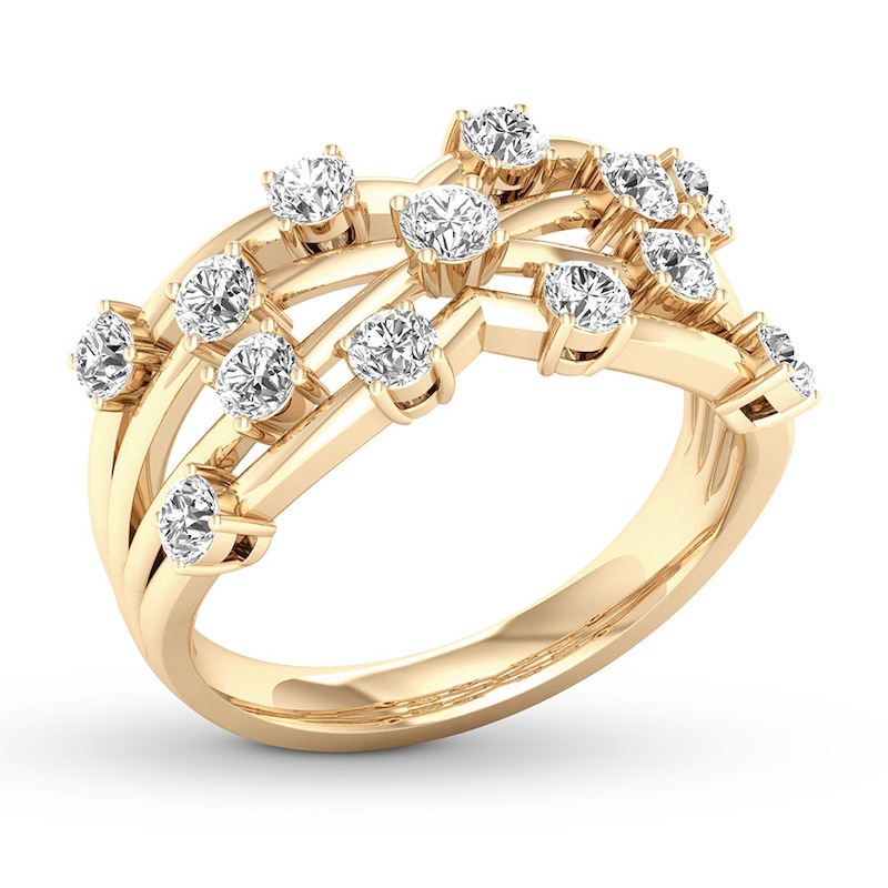 Diamond Ring 1 carat tw Round 14K Yellow Gold