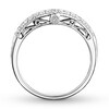 Thumbnail Image 1 of Diamond Contour Ring 1/6 carat tw Round 14K White Gold