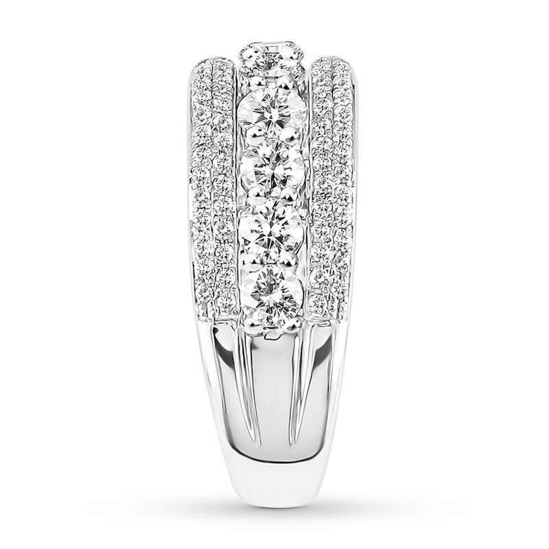 Diamond Anniversary Ring 1-1/2 Carats tw 14K White Gold