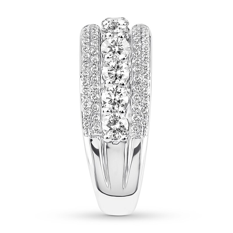 Diamond Anniversary Ring 1-1/2 Carats tw 14K White Gold