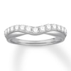 Thumbnail Image 0 of Diamond Contour Ring 1/2 carat tw Round 14K White Gold