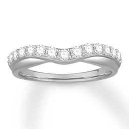 Diamond Contour Ring 1/2 carat tw Round 14K White Gold