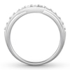 Thumbnail Image 1 of Diamond Contour Ring 1/2 carat tw Round 14K White Gold