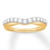 Thumbnail Image 0 of Diamond Contour Ring 1/2 carat tw Round 14K Yellow Gold